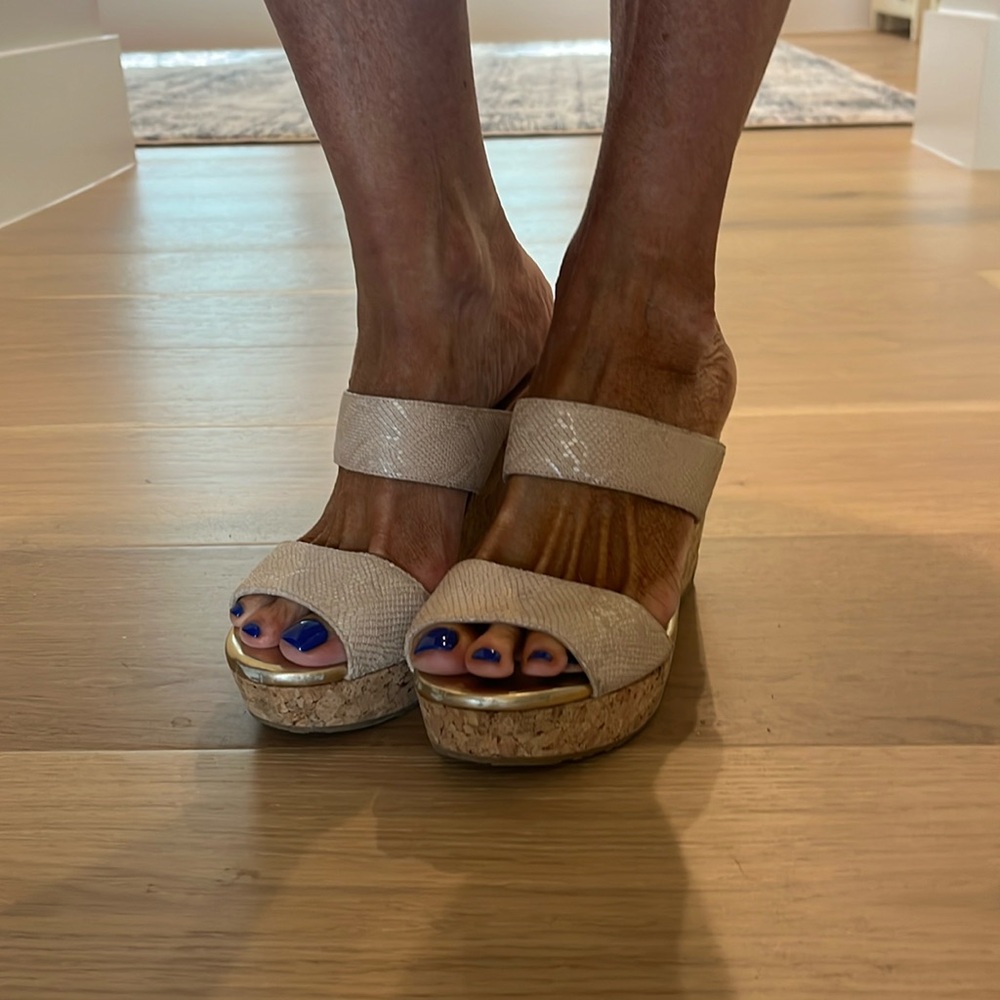 Nude snakeskin jimmy choo heels